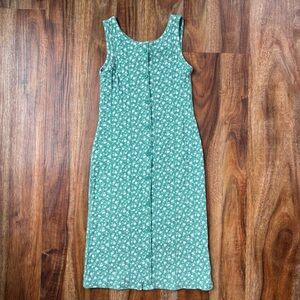 Blue Green Midi Dress